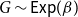 upper G tilde sans serif upper E sans serif x sans serif p left parenthesis beta right parenthesis