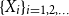left brace upper X Subscript i Baseline right brace Subscript i equals 1 comma 2 comma ellipsis