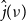 ModifyingAbove j With caret left parenthesis nu right parenthesis