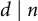 d vertical bar n