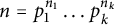 n equals p 1 Superscript n 1 Baseline ellipsis p Subscript k Superscript n Super Subscript k Superscript
