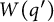 upper W left parenthesis q Superscript prime Baseline right parenthesis