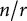 n divided by r