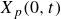 upper X Subscript p Baseline left parenthesis 0 comma t right parenthesis