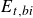 upper E Subscript t comma b i
