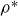rho Superscript asterisk