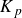 upper K Subscript p