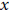 Stylized lowercase letter x in italic mathematical font.
