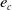 e Subscript c