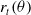 r Subscript t Baseline left parenthesis theta right parenthesis