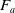upper F Subscript a