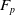 upper F Subscript p