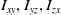 upper I Subscript x y Baseline comma upper I Subscript y z Baseline comma upper I Subscript z x Baseline