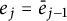 e Subscript j Baseline equals e overbar Subscript j minus 1