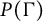upper P left parenthesis normal upper Gamma right parenthesis