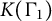 upper K left parenthesis normal upper Gamma 1 right parenthesis