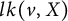 l k left parenthesis v comma upper X right parenthesis