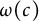 omega left parenthesis c right parenthesis