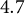 backslash color b l a c k Baseline 4.7