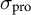 sigma Subscript pro