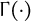 upper Gamma left parenthesis dot right parenthesis