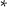 Superscript asterisk