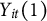 upper Y Subscript i t Baseline left parenthesis 1 right parenthesis