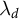 lamda Subscript d