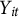 upper Y Subscript i t