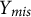 upper Y Subscript m i s