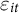 epsilon Subscript i t