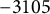 negative 3105
