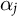 alpha Subscript j