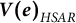upper V left parenthesis e right parenthesis Subscript upper H upper S upper A upper R