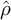 ModifyingAbove rho With caret