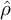 ModifyingAbove rho With caret