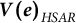 upper V left parenthesis e right parenthesis Subscript upper H upper S upper A upper R