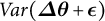 upper V a r left parenthesis upper Delta theta plus epsilon right parenthesis