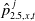 ModifyingAbove p With caret Subscript 2.5 comma x comma t Superscript j