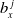 b Subscript x Superscript j
