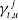 gamma Subscript t comma u Superscript j