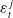 epsilon Subscript t Superscript j