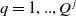 q equals 1 comma period period comma upper Q Superscript j