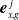 bold backslash textit left brace e right brace Subscript x comma g Superscript j
