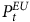 upper P Subscript t Superscript upper E upper U