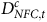 upper D Subscript upper N upper F upper C comma t Superscript c