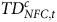 upper T upper D Subscript upper N upper F upper C comma t Superscript c