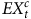 upper E upper X Subscript t Superscript c