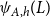 psi Subscript upper A comma h Baseline left parenthesis upper L right parenthesis