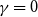gamma equals 0